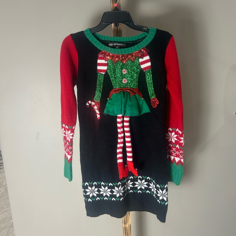 United States Sweaters Ugly Multi-Color Festive Christmas Sweater Women’s XS/S - Picture 2 of 7